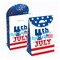 Big Dot of Happiness Firecracker 4th of July - Red, White and Royal Blue Gift Favor Bags - Party Goodie Boxes - Set of 12